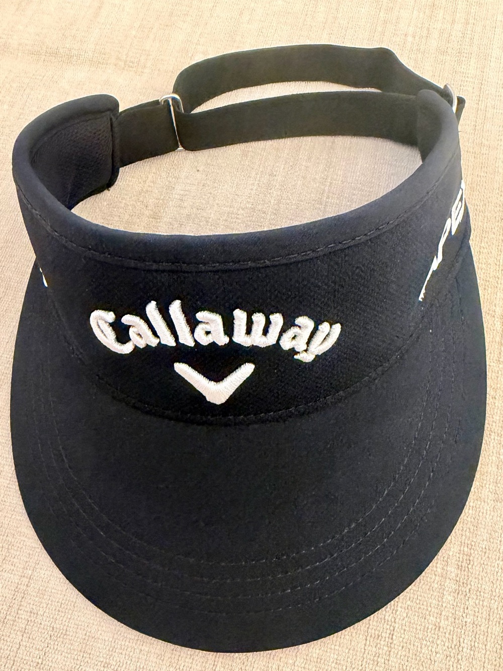 Callaway Black Visor with Red and White Odyssey Accent
